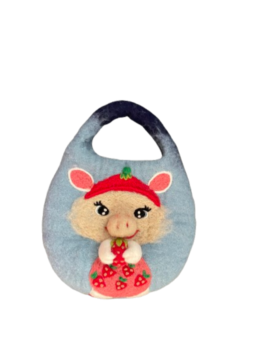 Strawberry Piglet Felt Bag - DayDreamz Smoke Shop