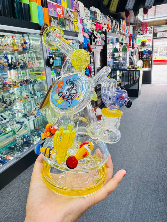 Cheech Glass 10.5" Shark Attack Rig