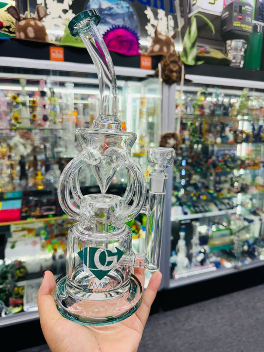 DIAMOND GLASS RECYCLE BONG
