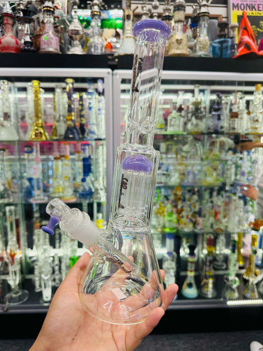 PURPLR COLOUR BEAKER  BONG