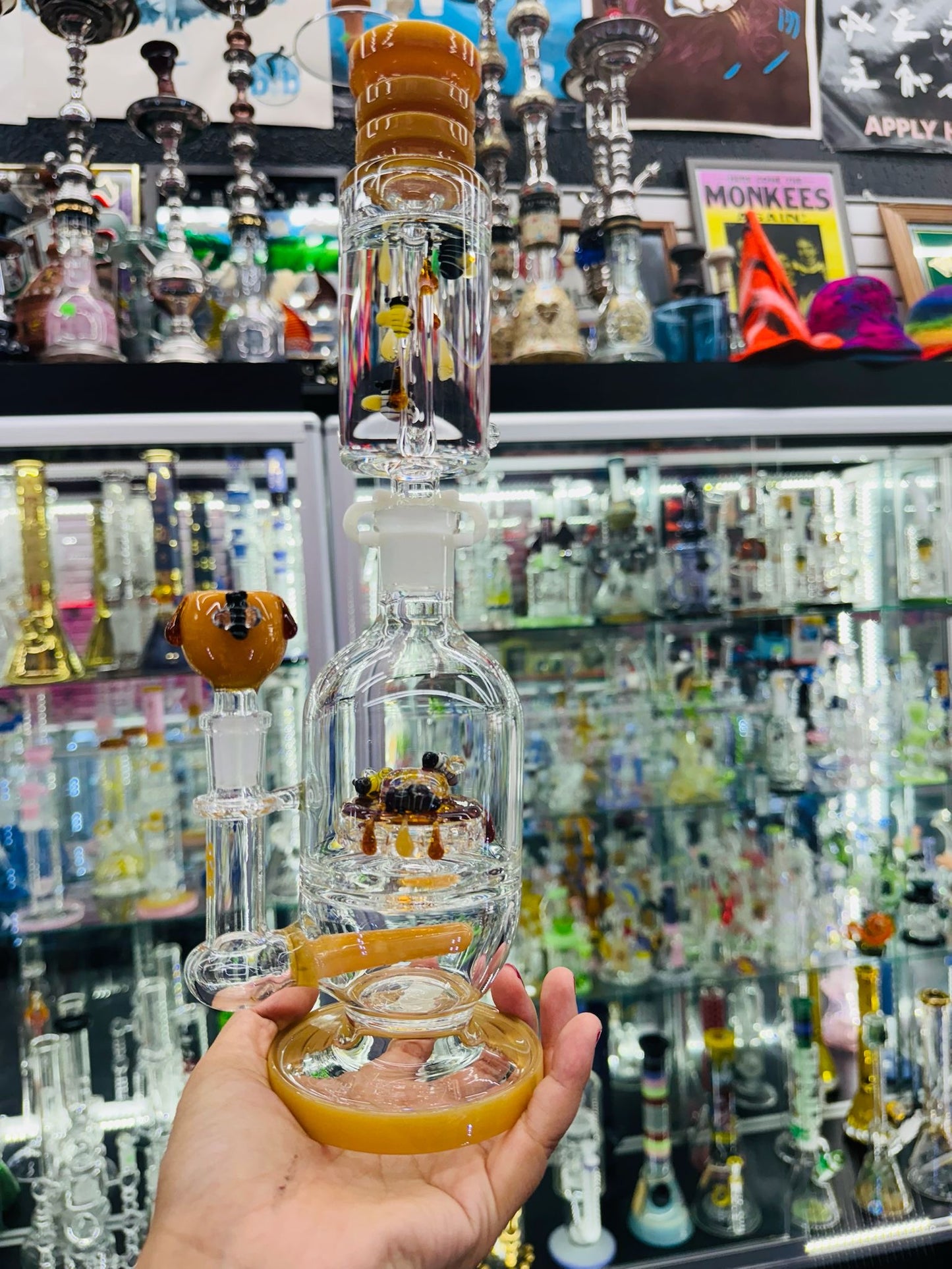 APOLLO HONEY BEE GLASS WITH GLYCERIN