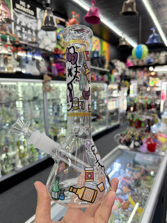 Glow in the Dark Hello Kitty Bong - DayDreamz Smoke Shop