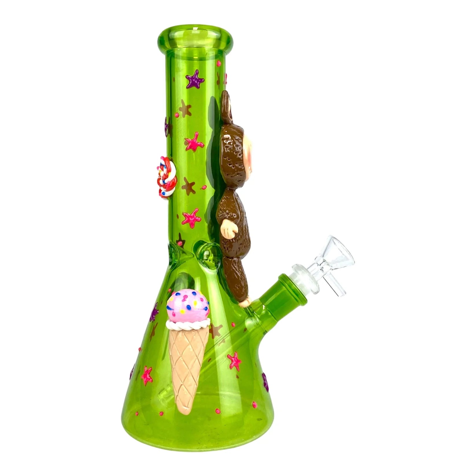 Labubu 3D Beaker Bong 25cm Green - DayDreamz Smoke Shop