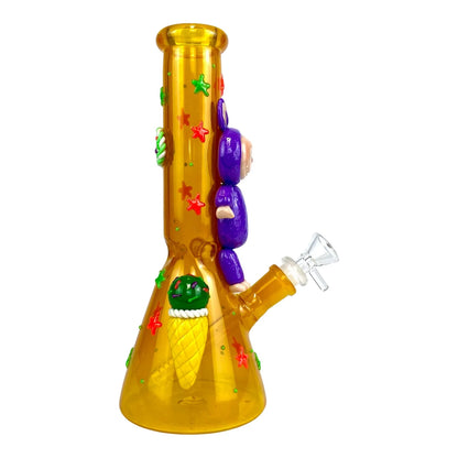 Labubu 3D Beaker Bong 25cm Yellow - DayDreamz Smoke Shop