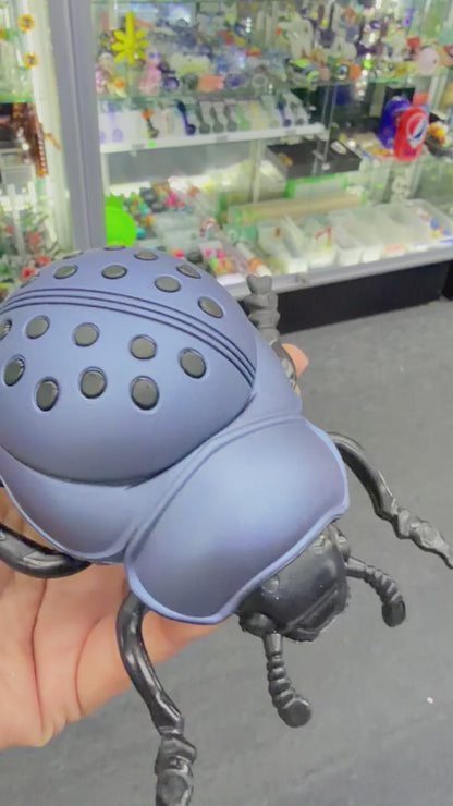 Gray ladybug herb grinder