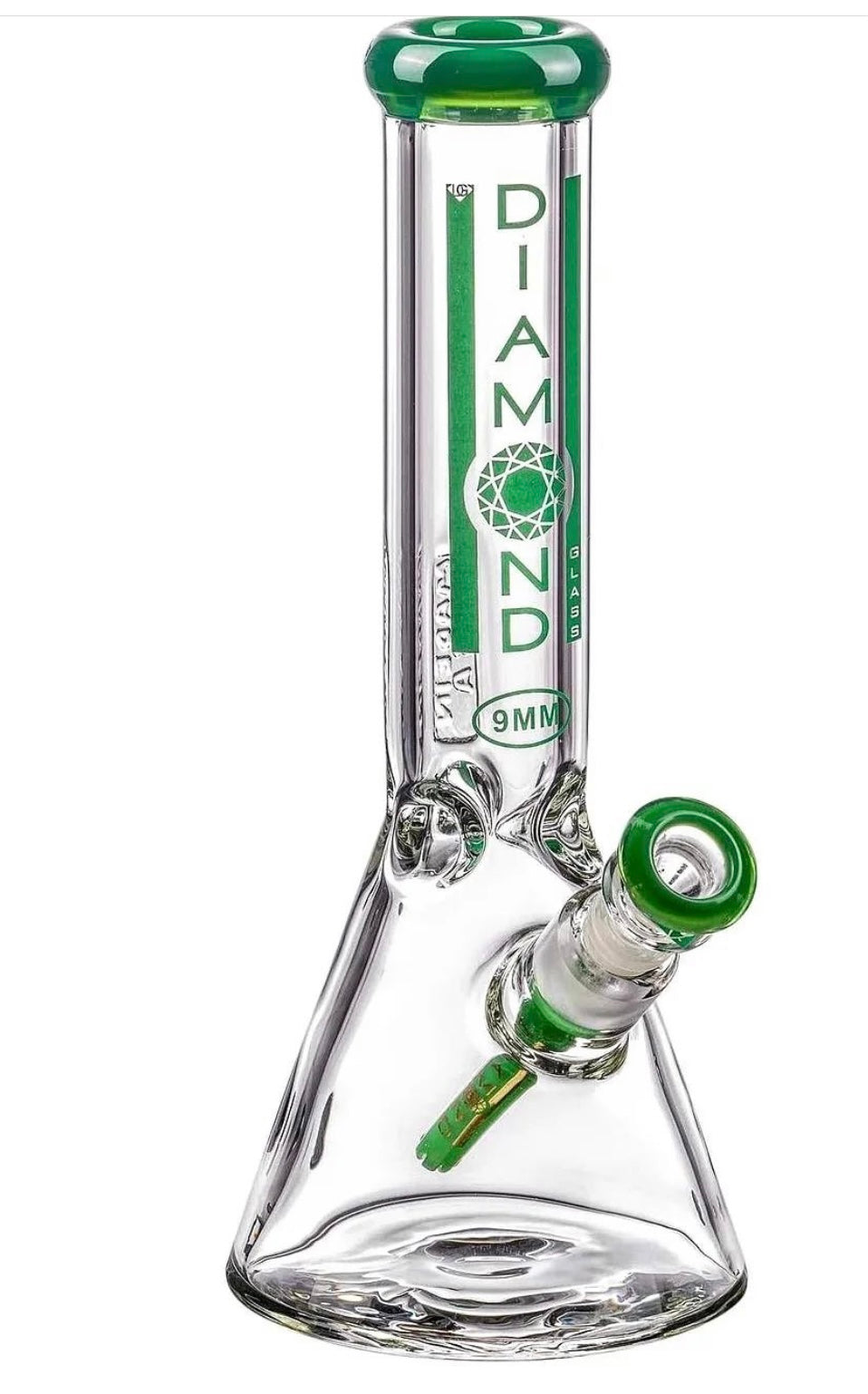 11''9mm thick beacker bong from diamond glass - DayDreamz Smoke Shop