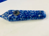 Crystal weed pipe blue colour