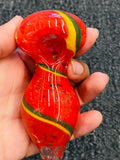 Double blonde glass hand pipe